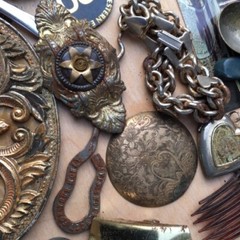 STEAMPUNK Parts for Artists-2 pounds box-metal based smalls-Salvage- -RT29