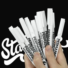 3/6 Pack Acrylic White Paint Pens White Permanent Marker with Extra Fine Point