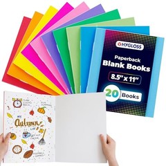 Hygloss Products Colorful Blank Books – Books for Journaling, Sketching