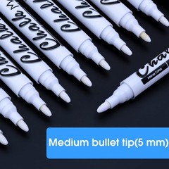 Volcanics White Liquid Chalk Markers for 1 Count (Pack of 12),