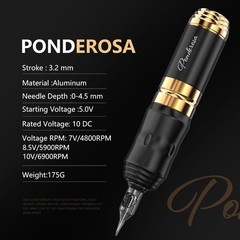 Luxury Cordless Tattoo Gun Kit: Pro Pen, 2 Batteries & 20 Needles for Beginners