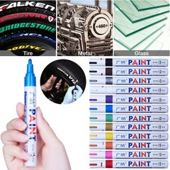 16Pcs Waterproof Permanent Paint Marker Pen For Car Tyre Tire Tread Rubber Metal