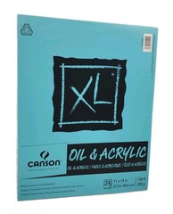 Canson XL Series Oil and Acrylic 24 Page Paper Pad 11×14″ Sketch Book