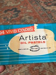 Vintage Artista Binney & Smith 24 Vivid Colors Oil Pastels Set Made in USA