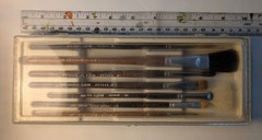 Vtg Set Duncan Ceramic Paint Brushes BR 500 Series USA NIB!