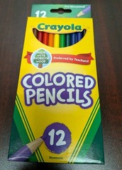 Crayola Colored Pencils, 12ct, Sharpened NONTOXIC Preferred By Teachers NEW!