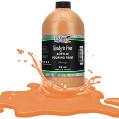 Pouring Masters Mango 32-Ounce (Quart) Bottle Water-Based Acrylic Pouring Paint