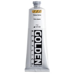 Heavy Body Acrylic Color Paint 5 Oz. Tube Professional Artist Yellow Ochre
