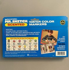 Sanford Mr. Sketch Scented Water Color Markers Set of 12 Nontoxic 1995 Sealed