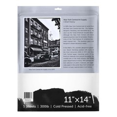 Watercolor Paper 11×14 Inch 300 lb Cold Press 100% Cotton Pad 5 Sheets