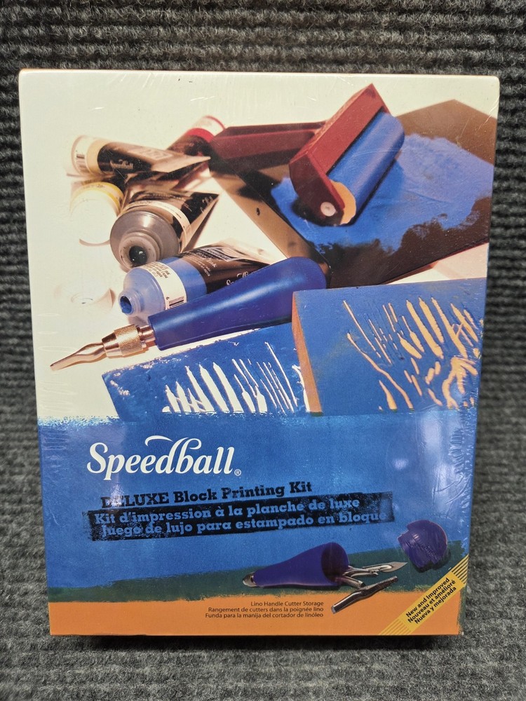 Speedball Deluxe Block Printing Kit – Lino Print Kit #3472 ACMI Certified SEALED