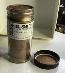 Daniel Smith Metallic Watercolor Autumn Gold Powder 4Oz Bottle, New Old Stock