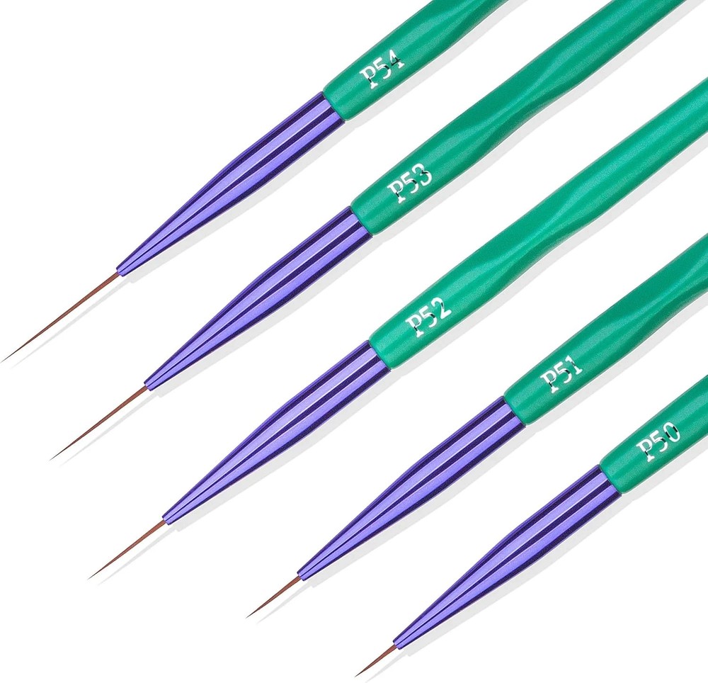 Detail Paint Brushes 5-Pcs Ultra Fine Tip Thin Brush Set for Art & Miniatures