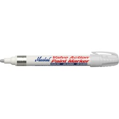 Markall 96820 -50Â°F to 150Â°F Valve Action Fine Point Tip Paint Marker, White