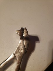 Fredrix Canvas Pliers Extra Wide Sure Grip Serrated Jaws 7400 Chrome Plated EUC