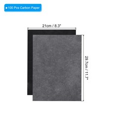 100Sheet A4 Graphite Transfer Tracing Copy Paper 8.3″ x 11.7″ Black