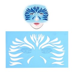 ˜7pcs/set Face Paint Stencil Body Painting Template Facial Makeup Tattoo Desi BL