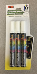 HY-KO 40620 White Fluorescent Window Markers 3-Pack