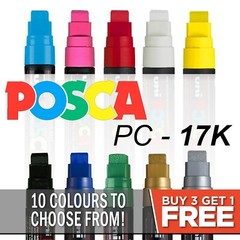 Posca Paint Marker Art Pens Waterproof Permanent Pen Car Tyre Metal Any Surface