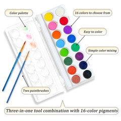 Watercolor Workbooks for Adults Beginners & Teens, 16 with palette, Scenery