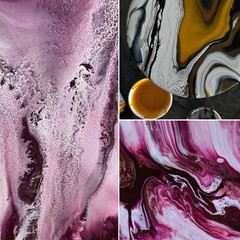 Acrylic Ink Set Color Combination #13 1 Fl Oz 30ml Each For Artists 4 PCS
