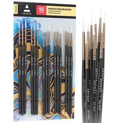 Detail Paint Brushes Set of 15 Fine Detail Brush Set for Miniature Models and…