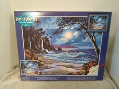 Dimensions 91185 Moonlit Paradise Paint by Numbers for Adults, 20” W x 16” L,