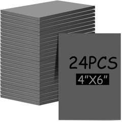 24 Pcs 4 x 6 x 0.12 Inch Gray Linoleum Block Rubber Stamp Carving Blocks Soft…