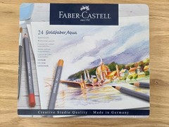 Faber-Castell Goldfaber Aqua Artist Watercolour Colouring Pencils 24 Tin