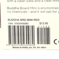 Genuine Buddha Board Mini Art Board with Brush & Stand NIP China 5×5 RED