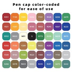 48 Colors Acrylic Markers Pens with Portable Storage Case