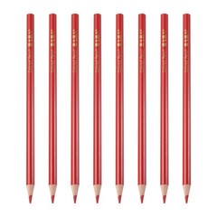 8PCS Colored Pencils Set, Wooden Oil Based Colored Drawing Pencil, Red