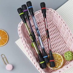 4-Piece Cool Spinning Pen Set for Students – Black Ink, 0.5mm, Gift Idea