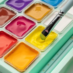 Gouache Paints Set, 18 Colors, 30g, jelly gouache paint set, Non Paint for Ca…