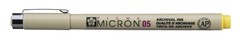Sakura Pigma Micron – Pigment Fineliners – 0.5mm 1 Count (Pack of 3), Yellow