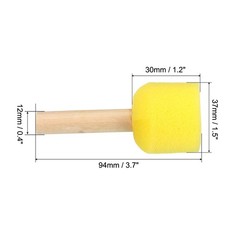 1.5″ Paint Sponges, 40 Pack Round Foam Brush With Wooden Handle for Crafts Ar…