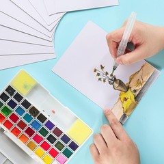 60 Sheets Watercolour Paper Bulk, 140 lb/300 GSM Cotton Cold Press Water Colo…