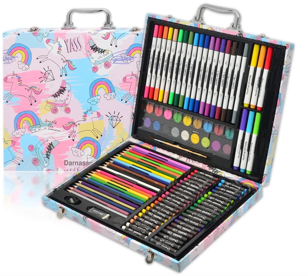 132-Piece Art Set Deluxe Professional Color Set Art Set Crafts Drawing Painting