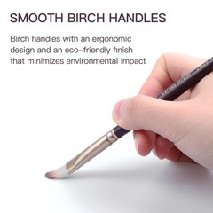 XWT 23pcs Paint Brush Set, Professional Varies (Small to Large), Purple