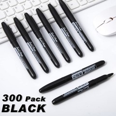 300 Pack Permanent Markers – Fine Point Waterproof for Office, Classroom & Craft