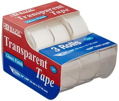 BAZIC 3/4″ X 500″ Transparent Tape, 3/Pack