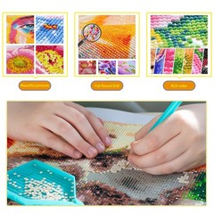 Diamond Paintings Kits for Beginners,Full Round 13.8×13.8 inches, KM647-1