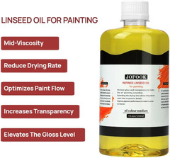 Refined Linseed Oil Medium Oil Paintings 550Ml/18.6Oz Linseed Oil Oil Based Flow