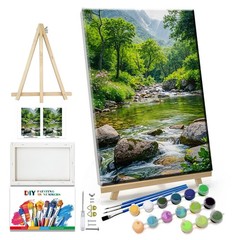 JOOZ Landscape Paint by Number Kit for Adults 7.87 x 11.81 inches, PN05