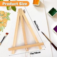 10 Pack 9 Inch Wood Easels,Art 9 inches x 7 x 5 inches, color