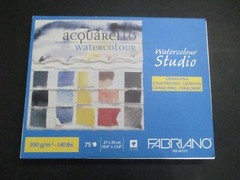 FABRIANO ACQUARELLO WATERCOLOR STUDIO WHITE PAPER BLOCK 75 SHEET 140 LBS 11X14″