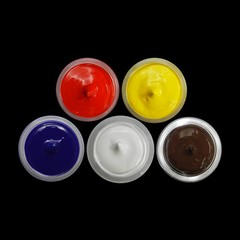 Complete Set Of FIVE Basic GEMINI Colors~1/4 OZ~Brand NEW~Heat Set Paint