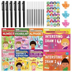 Magic Grooved Writing Practice, grooved Handwriting Practice for Kids 8 Books…