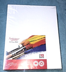 Blank Canvas Set – 12 Pack 8×10 White Canvases for Painting & Art Projects