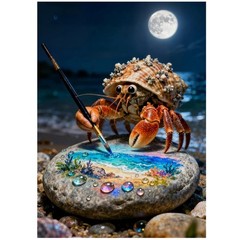 5D Diamond Painting Set Crab Painting Theme Full Diamond DIY Art Resin 12×16 Inc